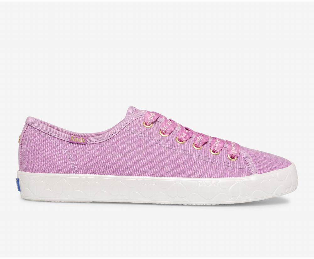 Women's Keds x kate spade new york Kickstart Logo Foxing Sneakers Purple 8263795OL - South Africa